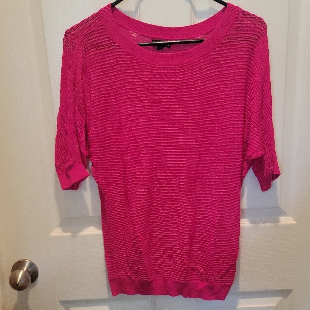 Express Bright Pink Knit Top Size XS